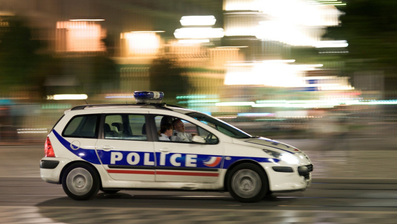 Police car in Nice, France.