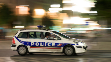 Police car in Nice, France.