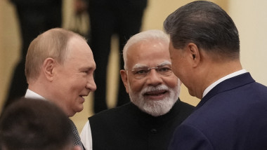 Vladimir Putin, Narendra Modi. Xi Jinping