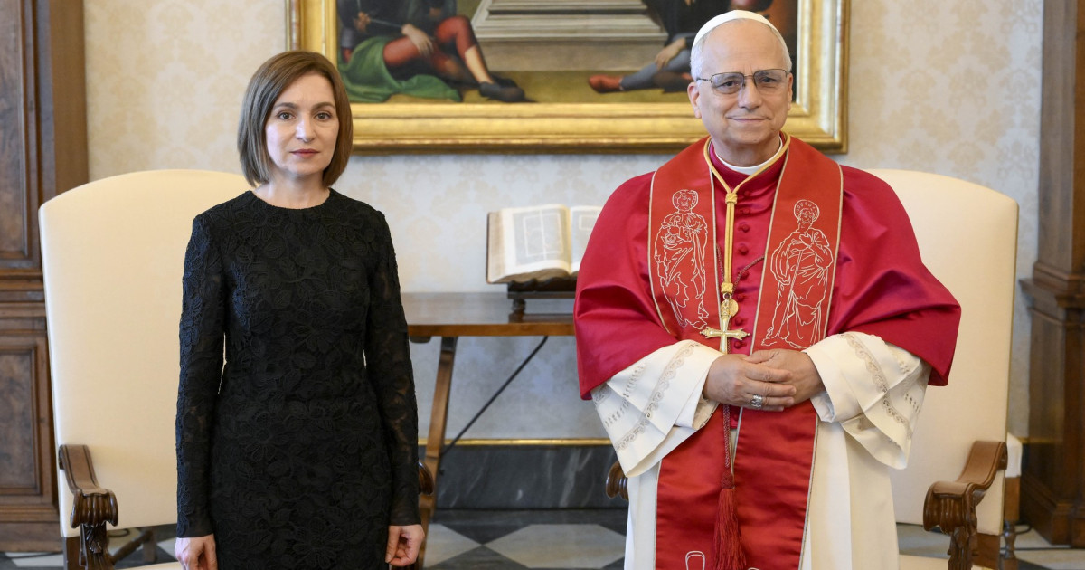 Maia Sandu, vizită oficială la Vatican în fața lui Papa Leon al XIV-lea