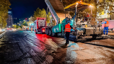 lucrări pe bulevard in bucuresti