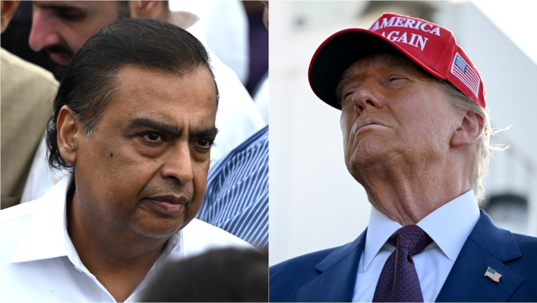 colaj cu Mukesh Ambani și Donald Trump