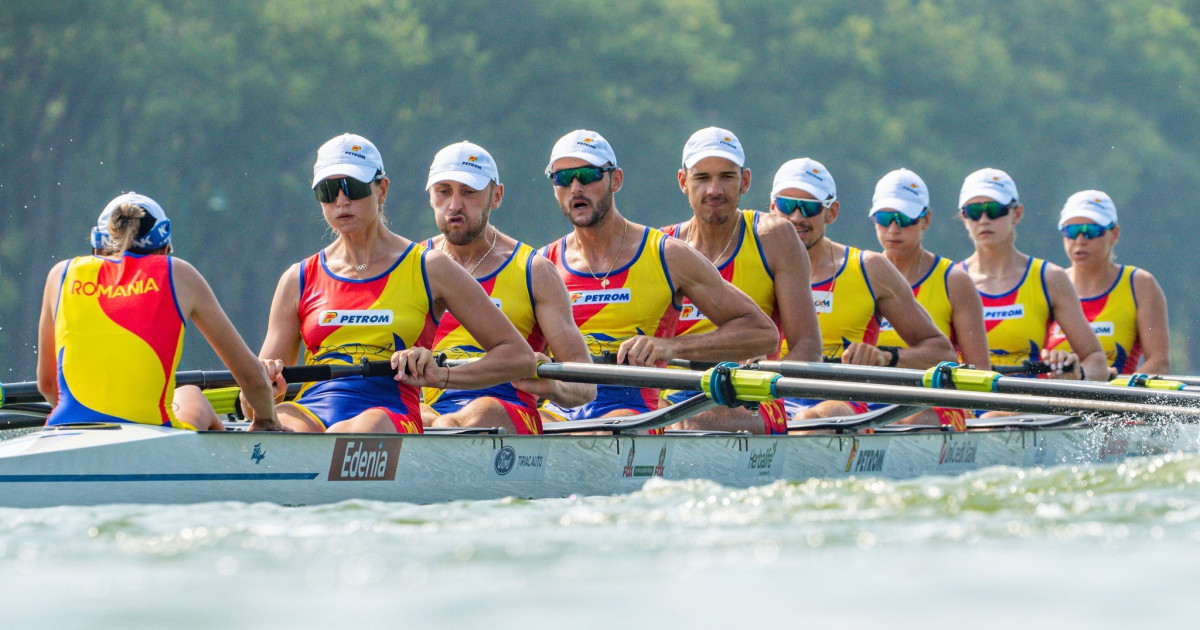 România câștigă aurul la Campionatul Mondial de Canotaj 8+1 mixt