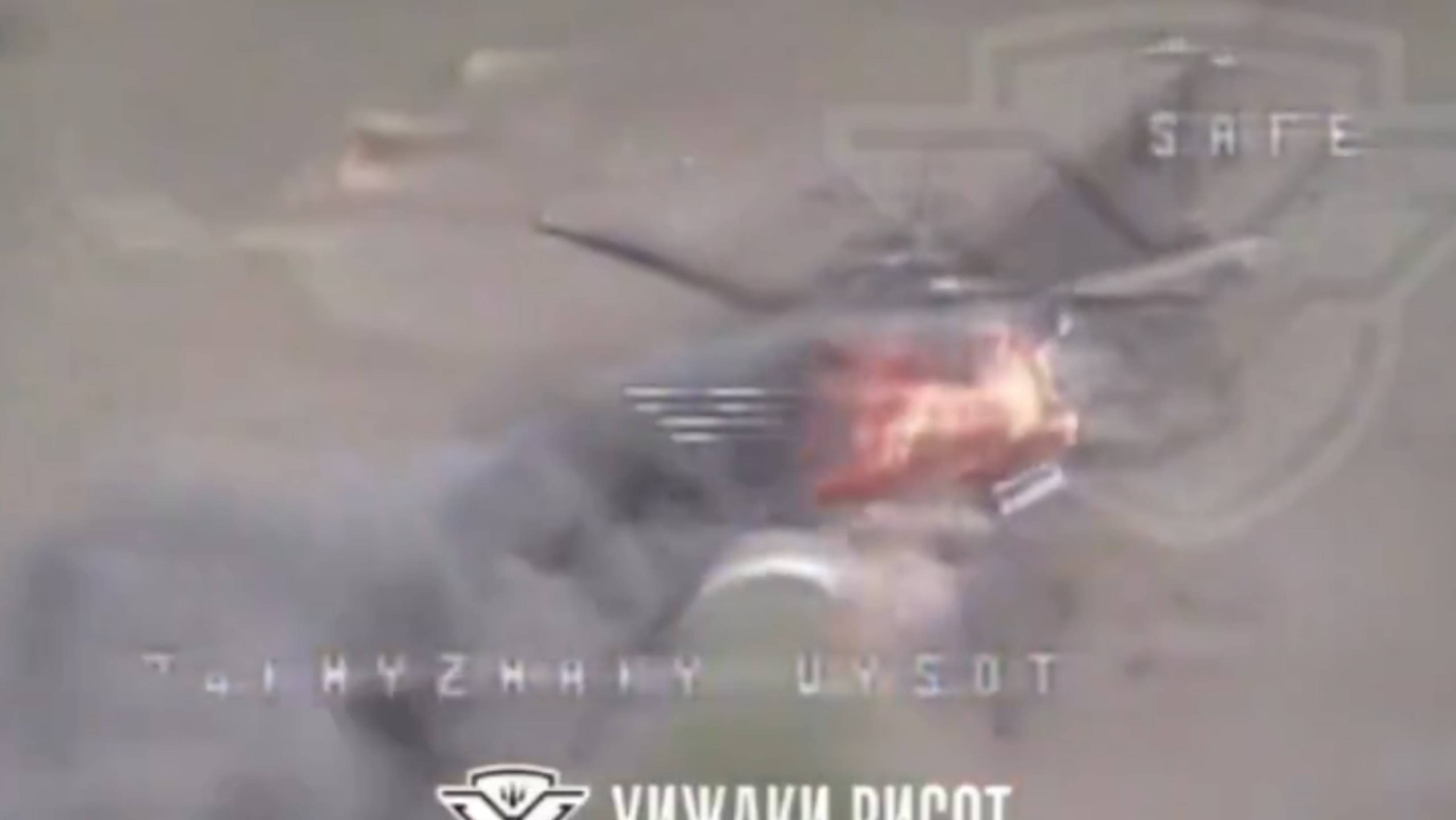 Elicopter rusesc Mi-8 de 10 milioane de dolari, distrus de ucraineni cu o dronă de 500 de dolari