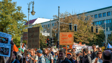 Together For Gaza Protest In Berlin, Germany - 27 Sep 2025