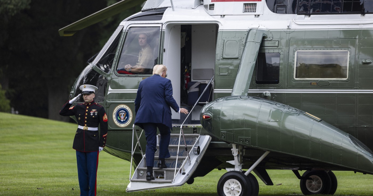 Bărbat din SUA arestat pentru laserul îndreptat către elicopterul lui Trump