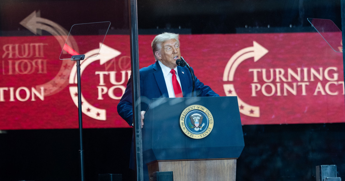 Trump, discurs electoral la comemorarea lui Charlie Kirk
