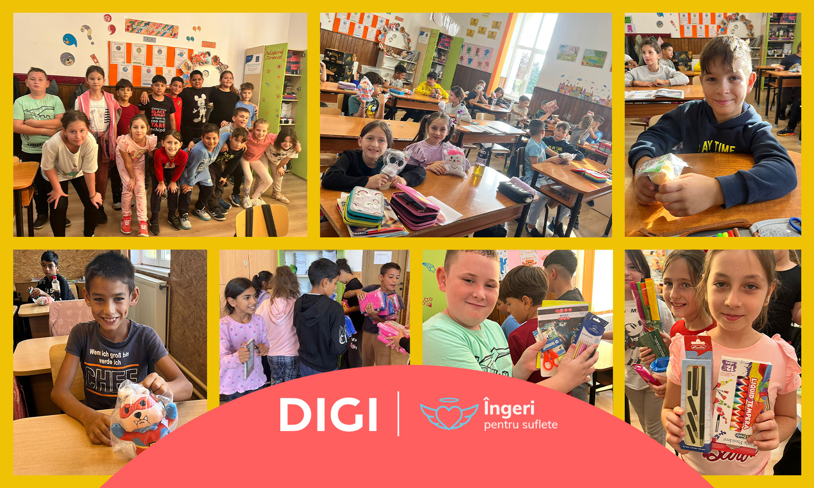 Grupul DIGI și Asociația Îngeri Pentru Suflete aduc, pentru al patrulea an la rând, „Dulăpiorul Fermecat” în 3 școli din mediul rural