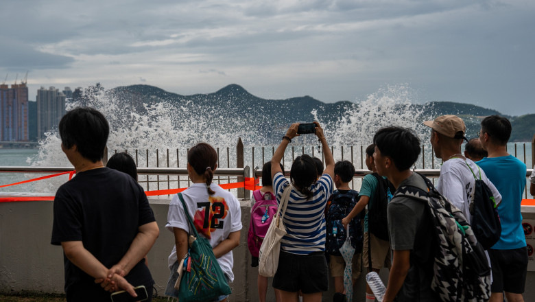 Hong Kong During Typhoon Ragasa