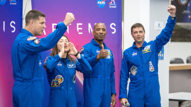 Artemis II Crew Gives an update on their Moon Mission at Kennedy Space Center