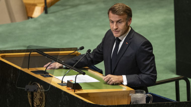 emmanuel macron sustine un discurs la onu