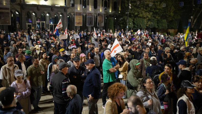 300th Day Of Protest, Tbilisi, Georgia - 23 Sep 2025