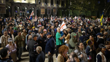 300th Day Of Protest, Tbilisi, Georgia - 23 Sep 2025