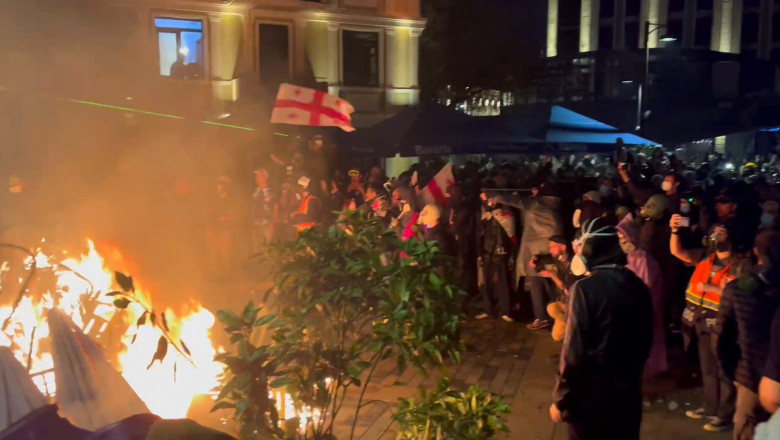 Protest Rally In Tbilisi, Georgia