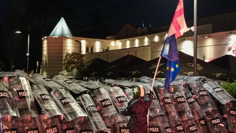Protest Rally In Tbilisi, Georgia