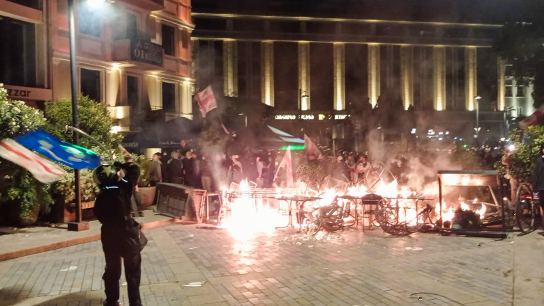 Protest Rally In Tbilisi, Georgia