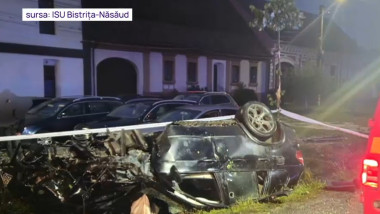 accident masina rasturnata