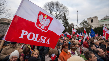 demonstrație pro-democrație la Varșovia