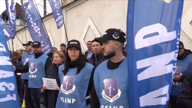 protest penitenciar politisti craiova fsanp