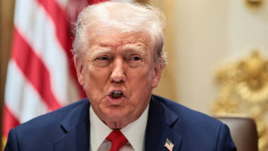 U.S. President Donald Trump attends a cabinet meeting, at the White House in Washington, D.C.,