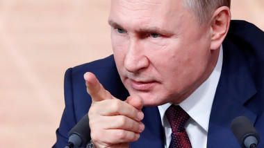 Russian President Vladimir Putin's annual end-of-year news conference in Moscow
