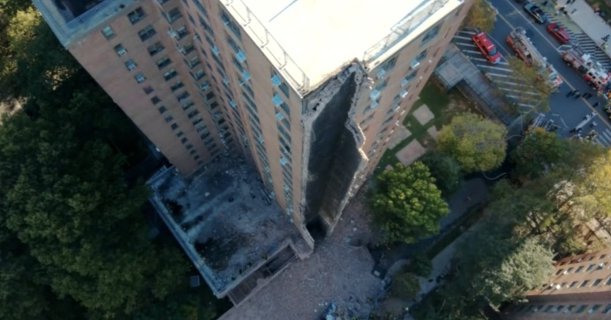 Prăbușire parțială a unui bloc de locuințe în Bronx, NY