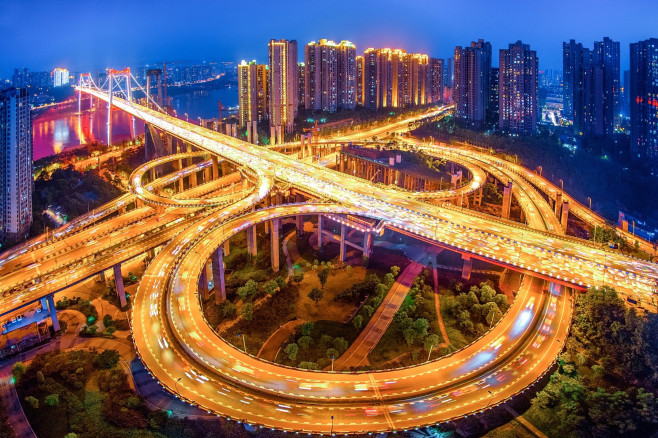 The mountain city of Chongqing is beautiful