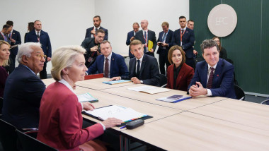 nicusor dan maia sandu ursula von der leyen emmanuel macron antonio costa