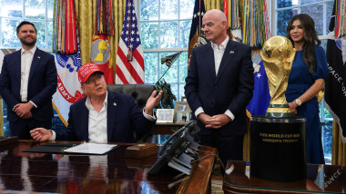 U.S. President Trump makes an announcement on 2026 FIFA World Cup, at the White House