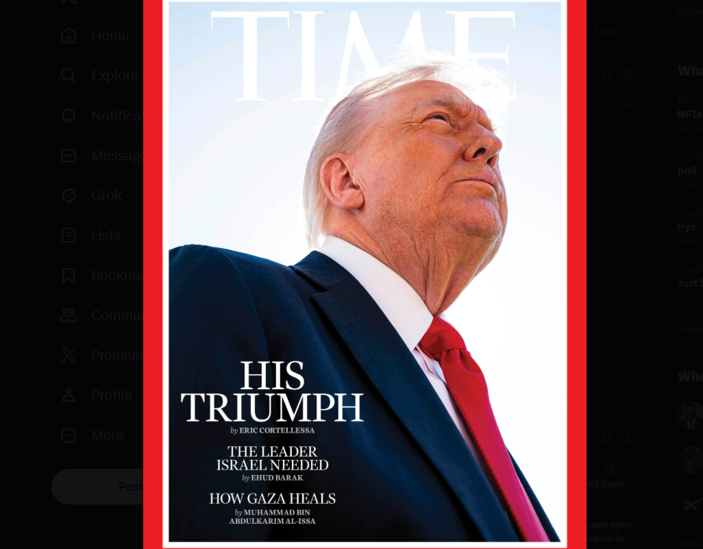 Trump s-a supărat pe revista Time din cauza unei poze cu el: „Ceva care pluteşte şi care arată ca o coroană, dar extrem de mică”