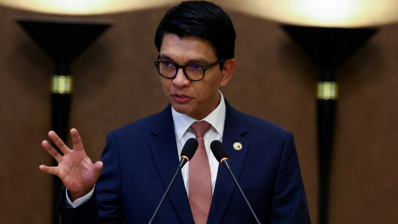 FILE PHOTO: Madagascar's President Rajoelina names military general Zafisambo as new Prime Minister