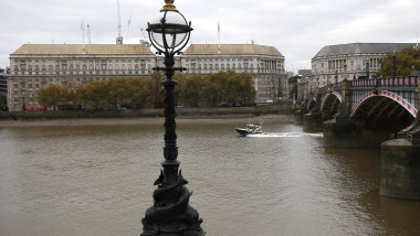 Thames House, the headquarters of the British Security Service (MI5) is seen in London