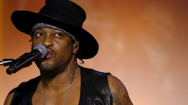 FILE PHOTO: D'Angelo performs during a Spotify press event in New York