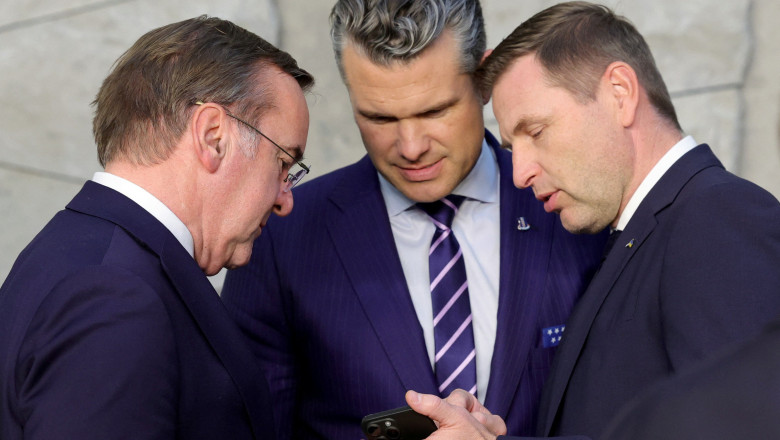 Defence ministers meet at NATO headquarters, in Brussels