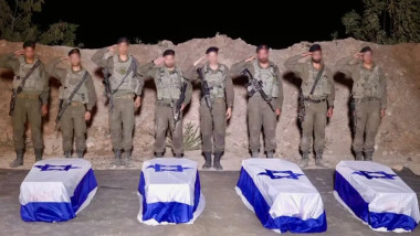 Rămășițele pământești returnate de Hamas Israelului. Foto- IDF