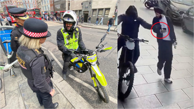 poliția din Londra / hoț de telefoane