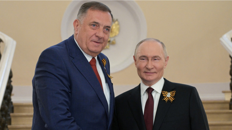 Milorad Dodik și Vladimir Putin