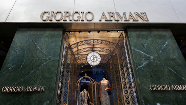 FILE PHOTO: Giorgio Armani store in Milan