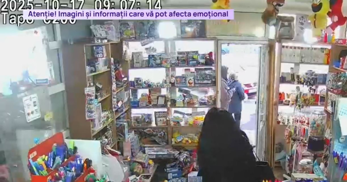 VIDEO Momentul exploziei dintr-un bloc din Rahova, surprins într-un magazin de camerele de supraveghere