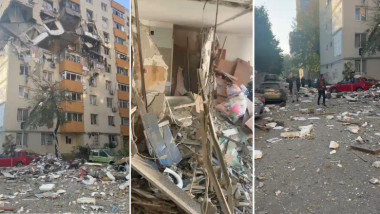 Explozie într-un bloc din Rahova.