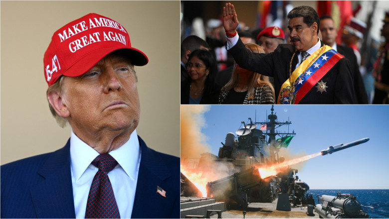 Donald Trump / Nicolas Maduro / Navă americană lansează o rachetă