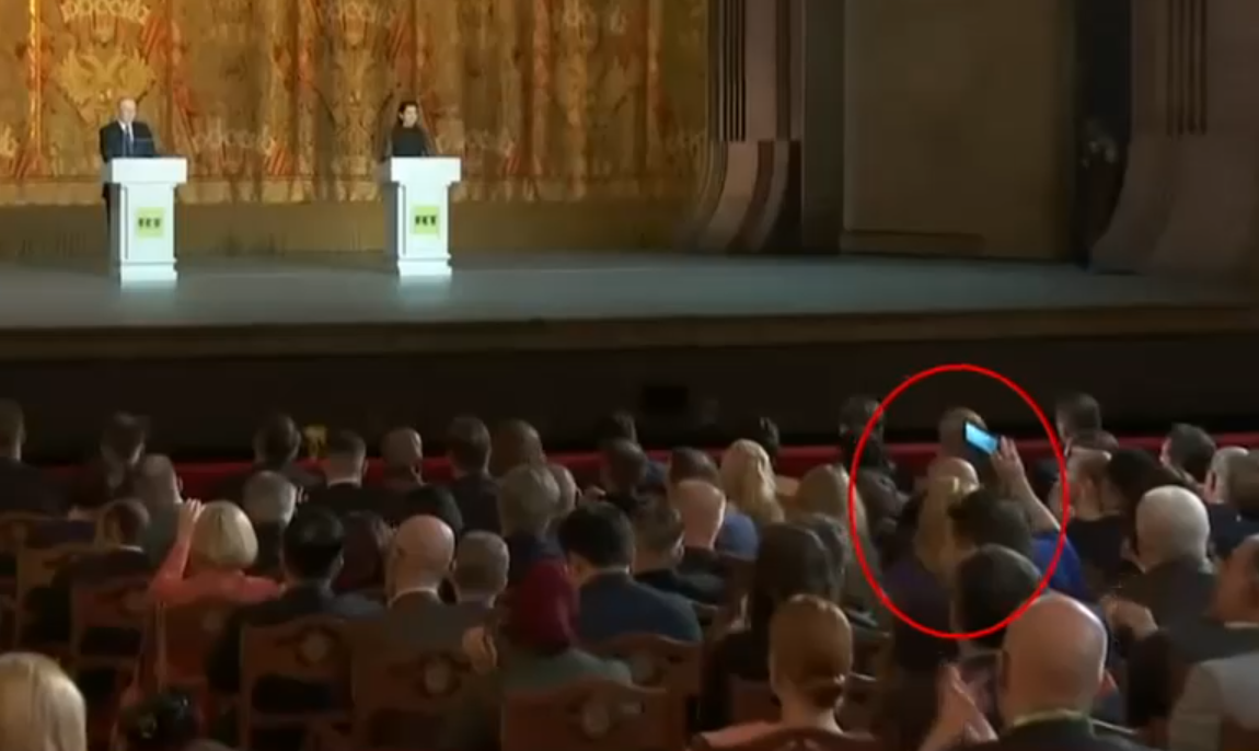 Diana Șoșoacă a participat la un eveniment unde Putin a ținut un discurs. Dictatorul a vorbit despre promovarea Rusiei în alte țări