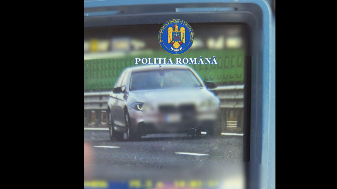 Cu ce viteză a fost prins un șofer pe Autostrada A0. „Nu mai contează dacă se afla pe autostradă, drum național, drum județean”