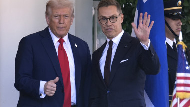 Donald Trump greets Alexander Stubb - Washington, United States - 09 Oct 2025