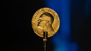 The Nobel Peace Prize medal.