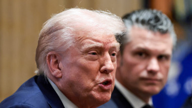 U.S. President Donald Trump attends a cabinet meeting, at the White House in Washington, D.C.,