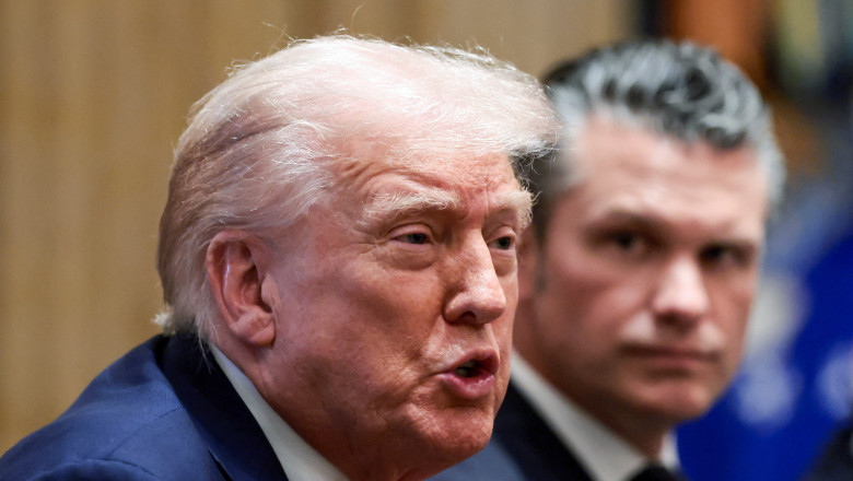 U.S. President Donald Trump attends a cabinet meeting, at the White House in Washington, D.C.,