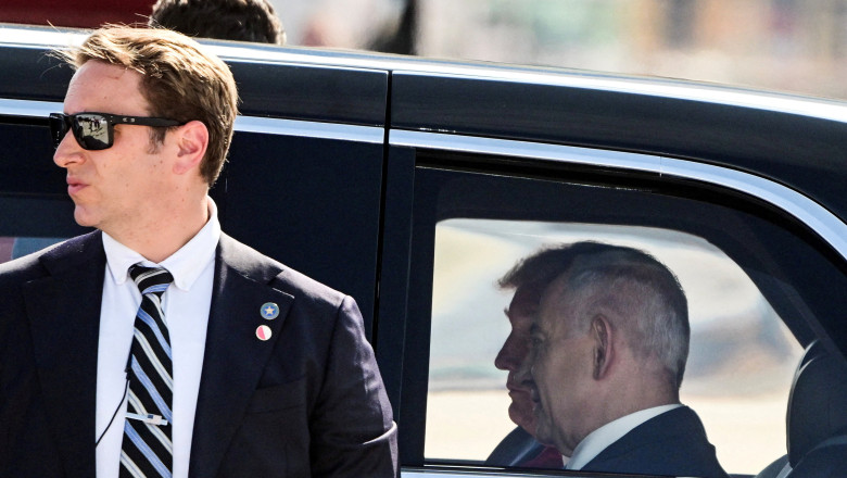 U.S. President Donald Trump arrives in Israel