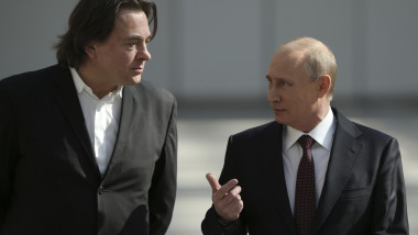 Konstantin Ernst împreună cu Vladimir Putin