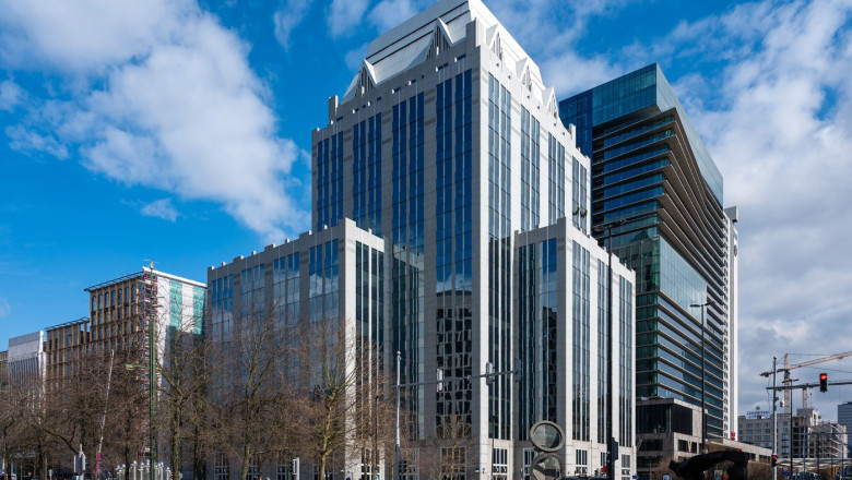 The Euroclear financial institution headquarters in Brussels, Belgium, Thursday 13 March 2025